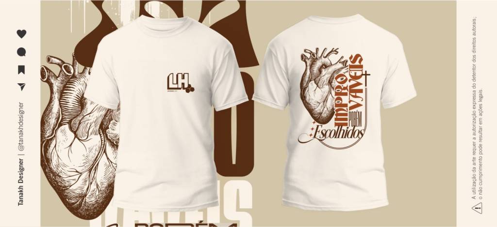 CAMISA LIVEHIVE - IMPROVÁVEIS PORÉM ESCOLHIDOS