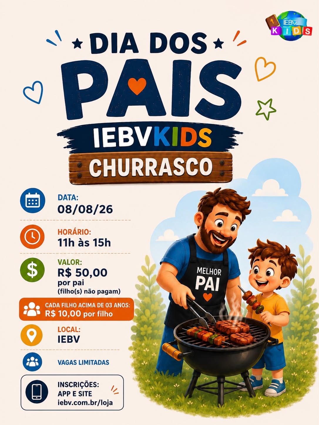 DIA DOS PAIS IEBVKIDS – CHURRASCO
